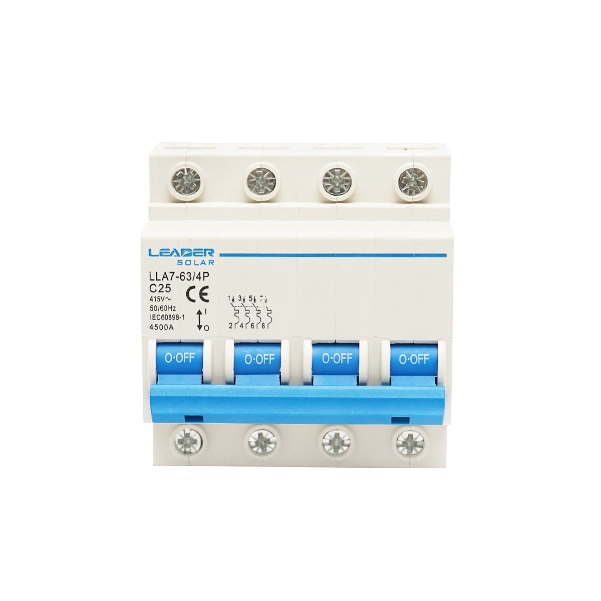 Automatic circuit breaker 4P-25A-415VAC Leader